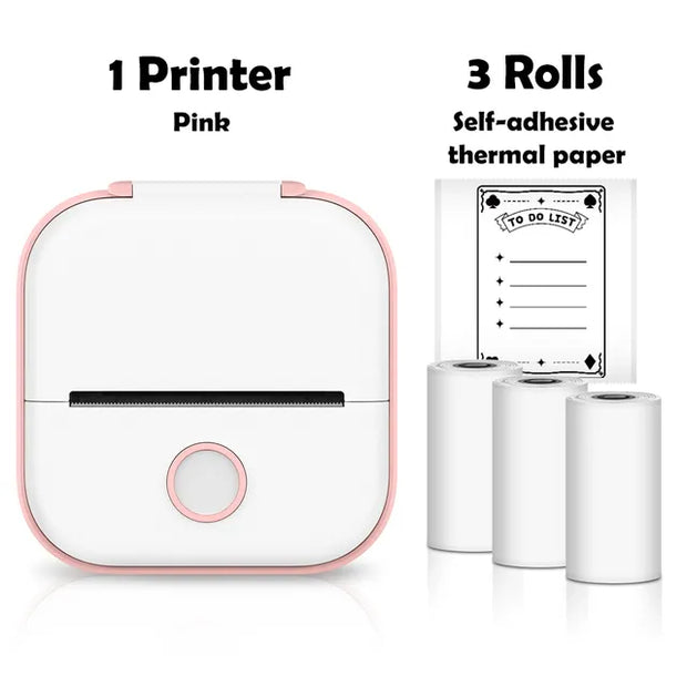 Phomemo T02 Portable Mini Wireless Thermal Pocket Printer Self-adhesive Stickers Use for DIY,Journal Sticker impresora portátil