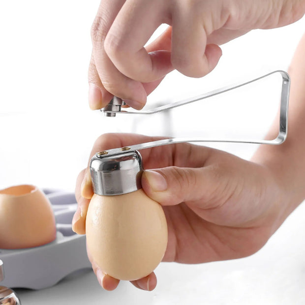 Manual Eggshell Cracker Topper and Separator
