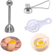 Stainless Steel Egg Scissors Egg Topper Cutter Shell Opener Stainless Steel Boiled Raw Egg Open Creative Kitchen Tools