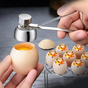 Stainless Steel Egg Scissors Egg Topper Cutter Shell Opener Stainless Steel Boiled Raw Egg Open Creative Kitchen Tools